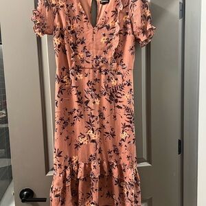 Floral Peach Dress